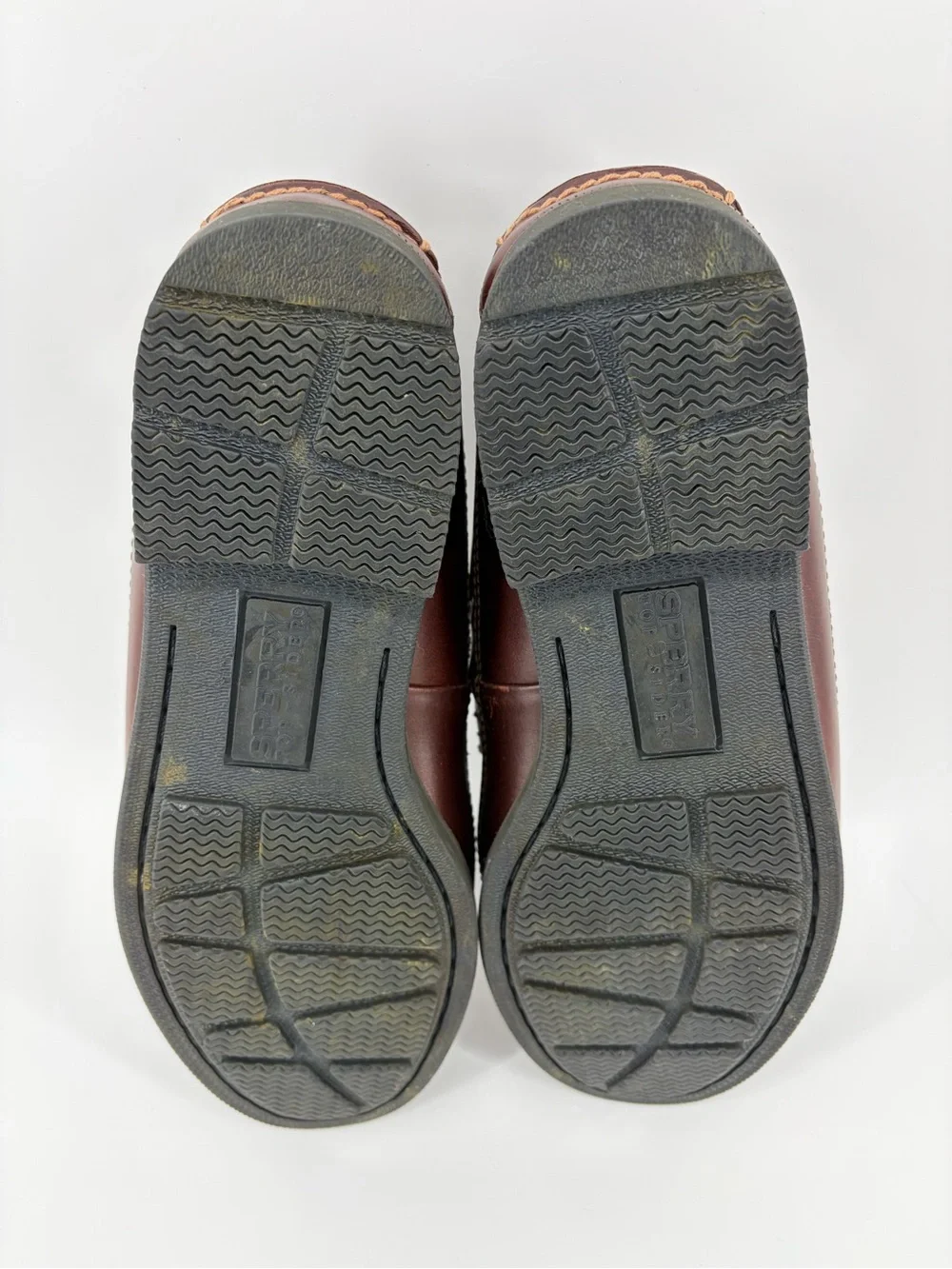 Sperry Top Siders Leather Brown Loafers Tassels Slip On Boat Shoes, Men Size 9.5
